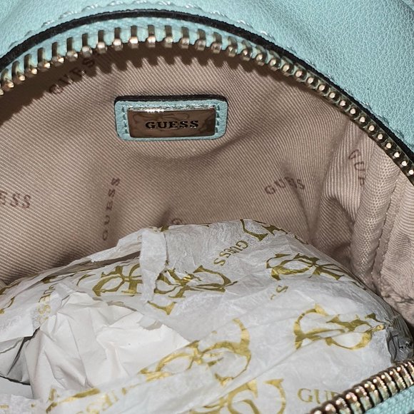 Guess NWT Jori Mini Backpack Blue/Turquoise/ Teal/Aqua - Picture 11 of 13